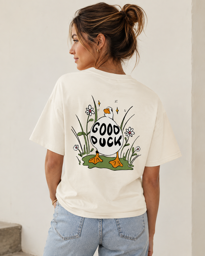 Limited Edition "Good Duck" Garden Tee - Heavyweight Back Print