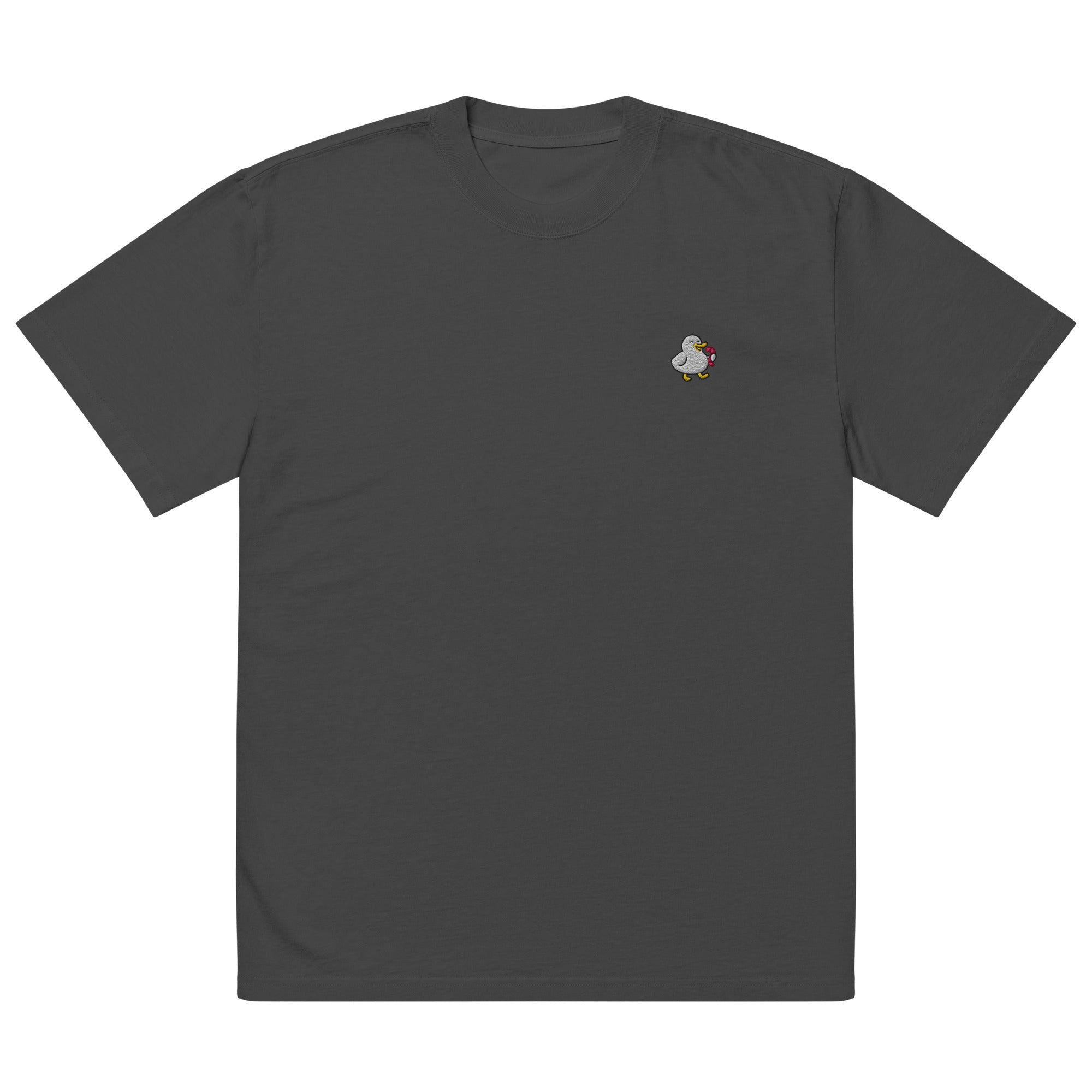 Tシャツ・カットソー SAVE THE DUCK Men T-shirt Black DT1197MBESY20 Embroidered Duck Oversized Faded T-Shirt – DiplomaDuck
