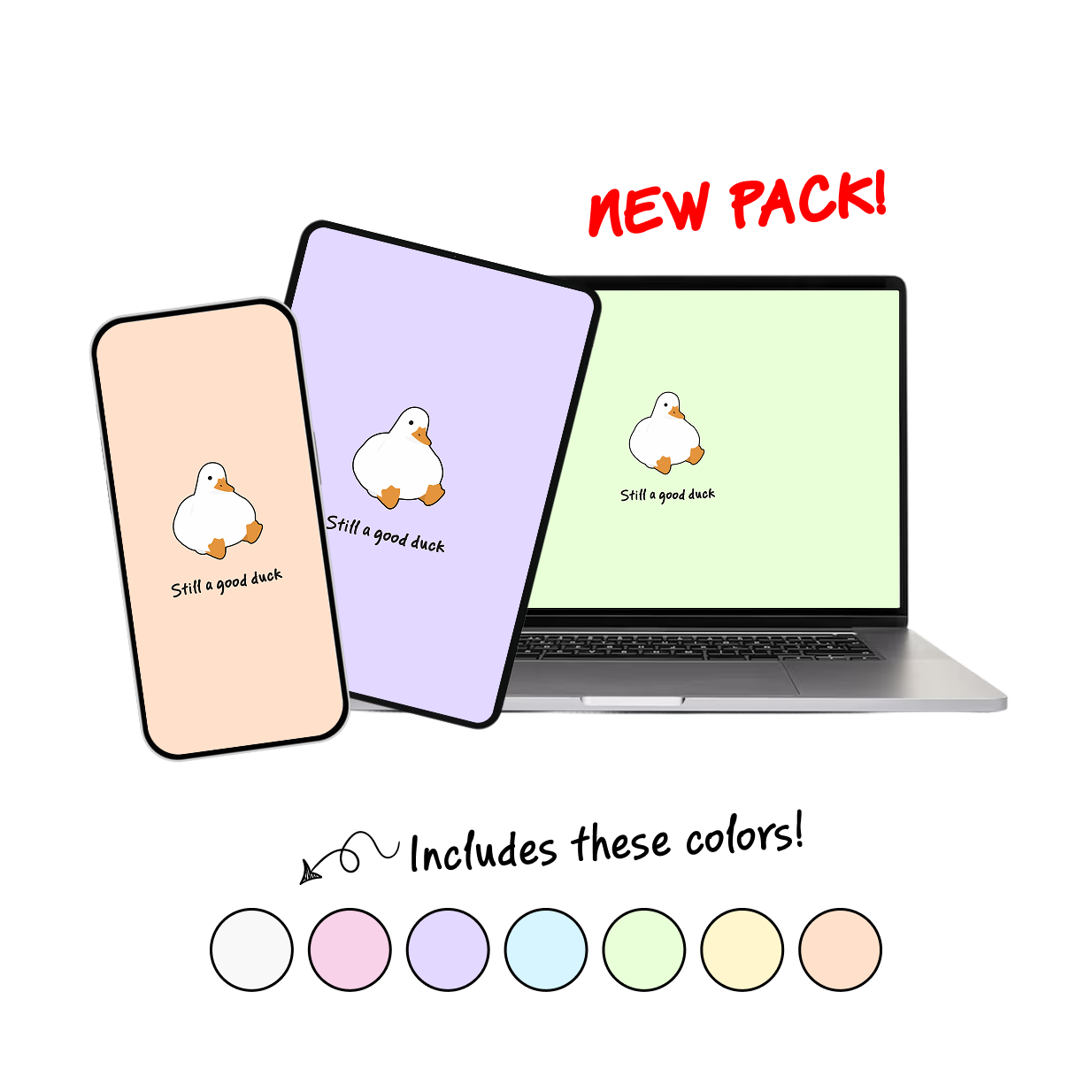 'Still a Good Duck' Wallpaper Pack